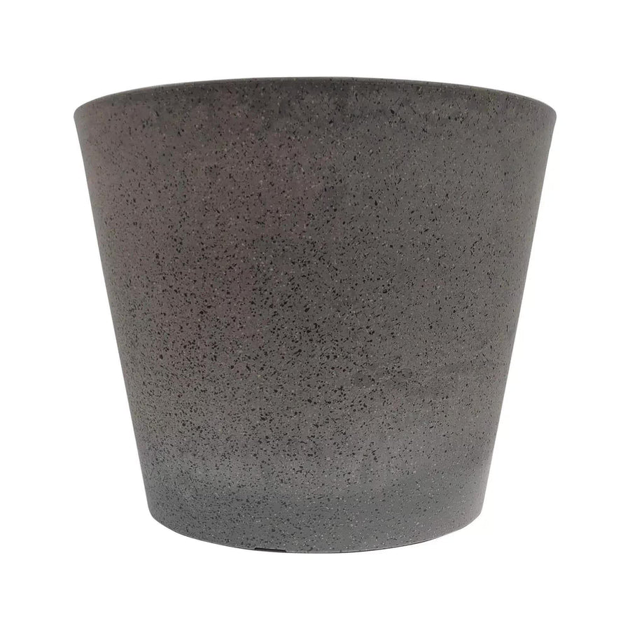Imitation Stone Grey Planter 40cm - Durable Recycled Plastic Garden Pot - SuperSaverAU - view 1