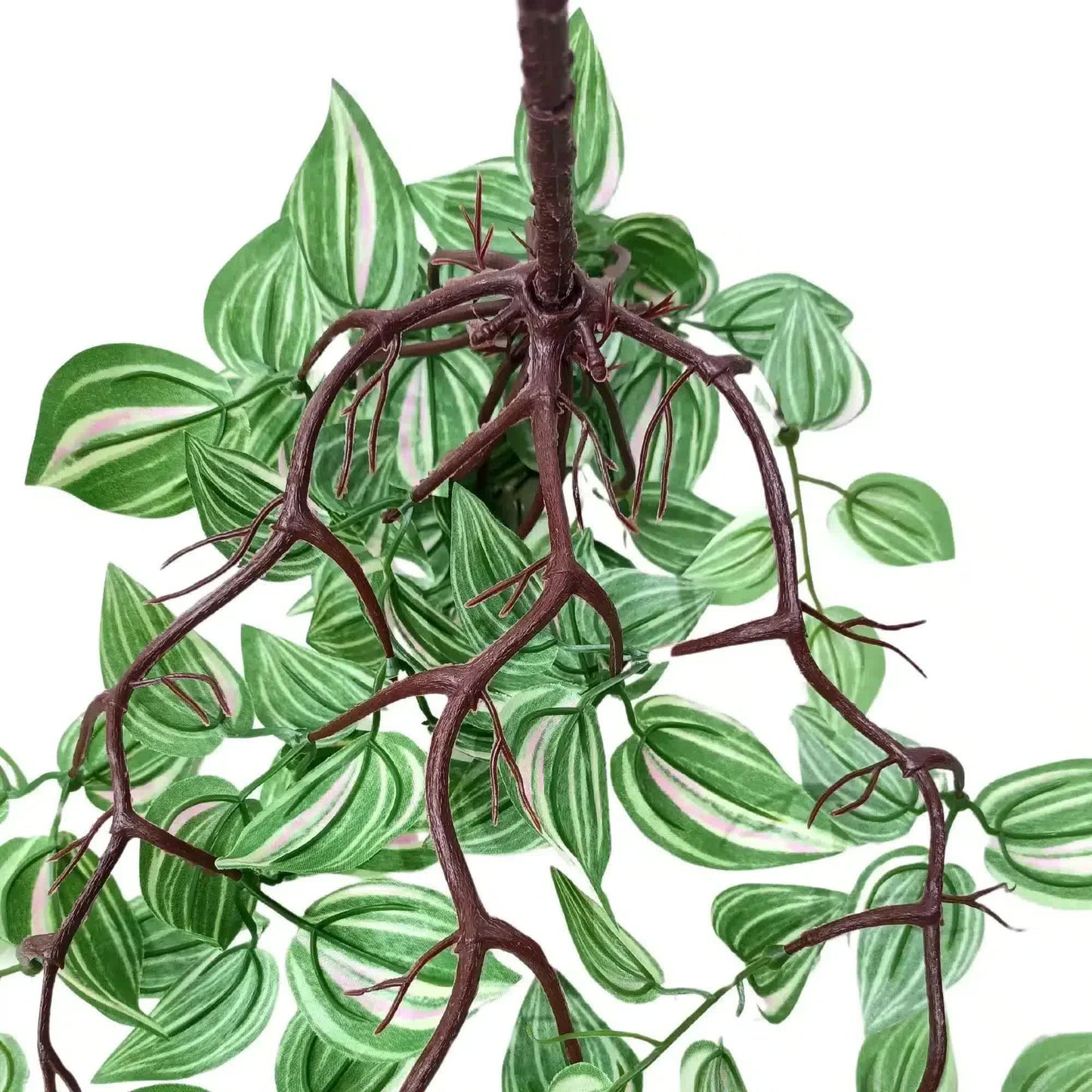 Designer Plants Artificial Hanging Wandering Jew 42cm - Lifelike, UV Resistant, Low Maintenance