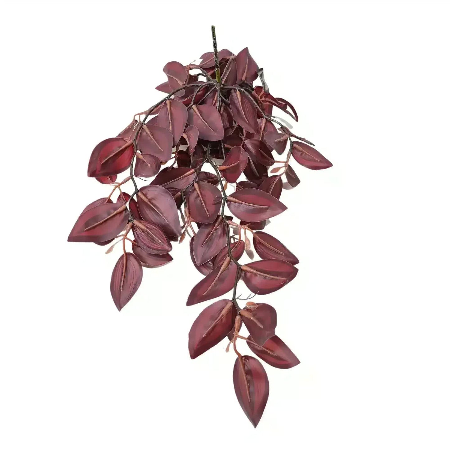 Designer Plants Artificial Hanging Burgundy Tradescantia Zebrina 42cm - Lifelike, Low Maintenance