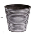 Engraved Black and White Garden Pot 17cm - Recycled, Durable, Eco-Friendly - SuperSaverAU - view 2