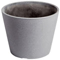 Designer Pot Grey Rendered Planter Pot 25cm - Eco-Friendly, Durable, Modern Design - SuperSaverAU - view 1