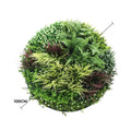 Slime-line Green Wall Disc Art 100cm, UV Resistant, Easy Install, White Frame - SuperSaverAU - view 2