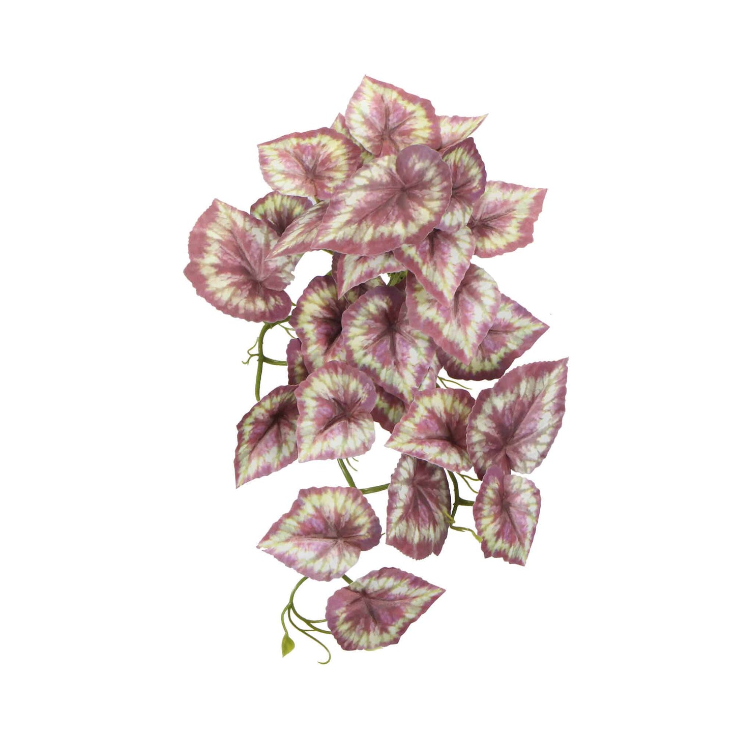 Artificial Red Variegated Tropical Ginger Plant 45cm - Lifelike Indoor Decor