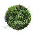 Slimline Green Wall Disc Art 100cm UV Resistant Black Frame Large - SuperSaverAU - view 2
