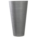 Designer Pot Tall Textured Grey Planter 71cm - Eco-Friendly, Durable, Indoor/Outdoor - SuperSaverAU - view 1