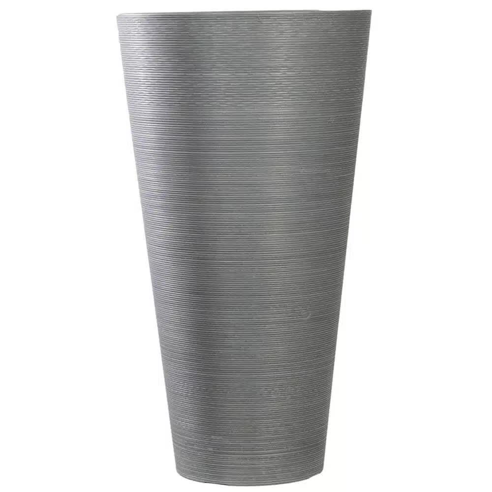 Designer Pot Tall Textured Grey Planter 71cm - Eco-Friendly, Durable, Indoor/Outdoor