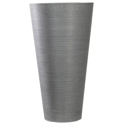 Designer Pot Tall Textured Grey Planter 71cm - Eco-Friendly, Durable, Indoor/Outdoor