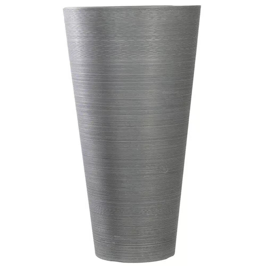 Designer Pot Tall Textured Grey Planter 71cm - Eco-Friendly, Durable, Indoor/Outdoor - SuperSaverAU - view 1