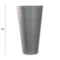 Designer Pot Tall Textured Grey Planter 71cm - Eco-Friendly, Durable, Indoor/Outdoor - SuperSaverAU - view 2