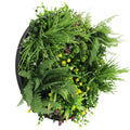 60cm Artificial Green Wall Disc Art | Black Frame, Handmade, UV Resistant - SuperSaverAU - view 3