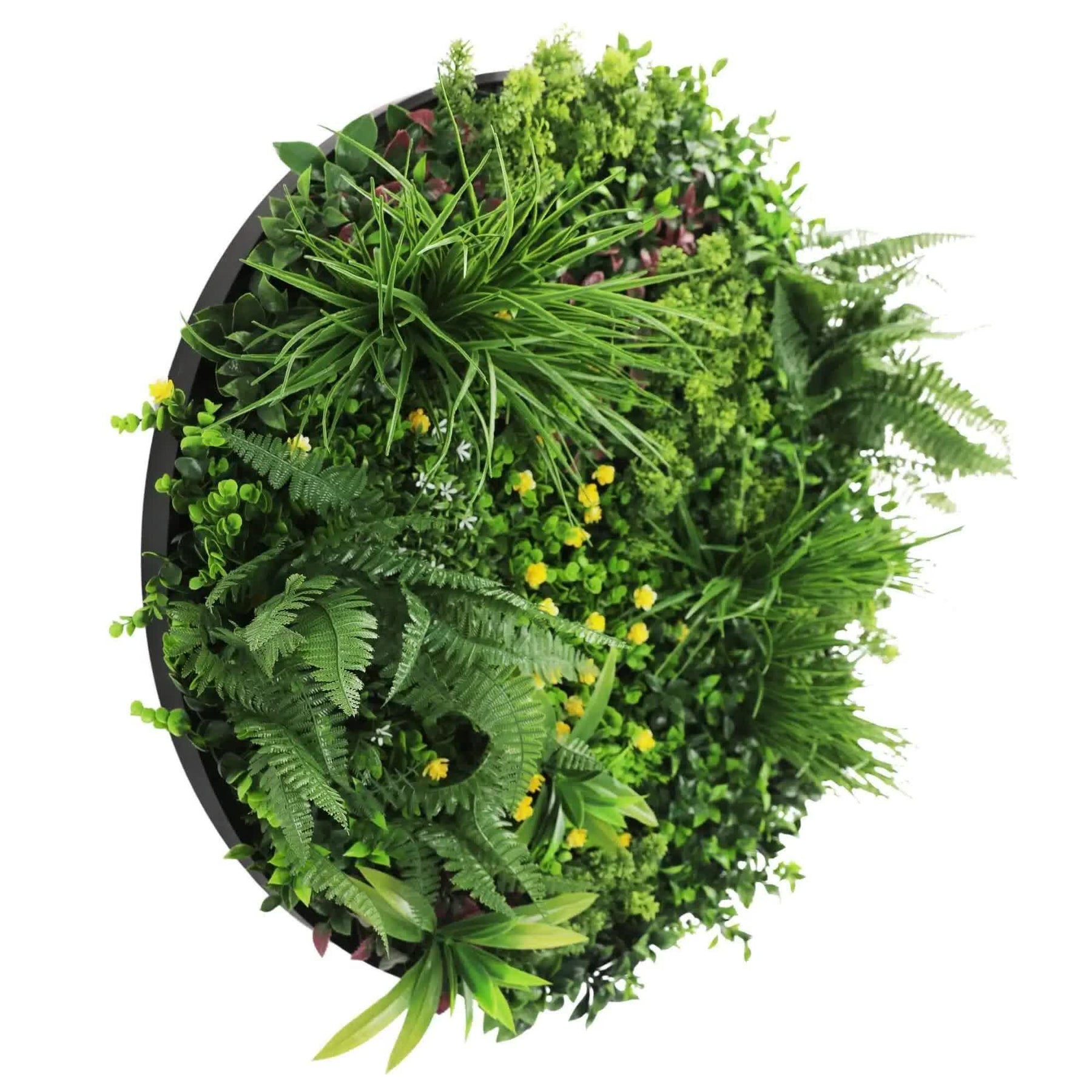 80cm Country Fern Artificial Green Wall Disc Art - UV Resistant, Zero Maintenance - SuperSaverAU - view 1