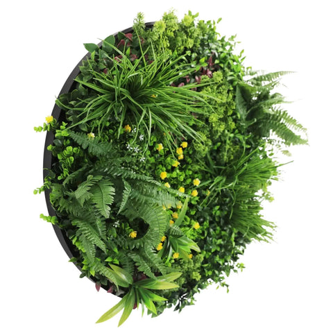 80cm Country Fern Artificial Green Wall Disc Art - UV Resistant, Zero Maintenance - SuperSaverAU - view 1