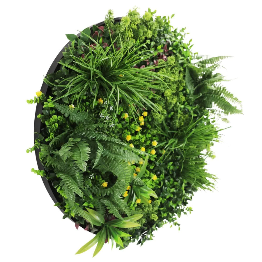 80cm Country Fern Artificial Green Wall Disc Art - UV Resistant, Zero Maintenance - SuperSaverAU - view 1