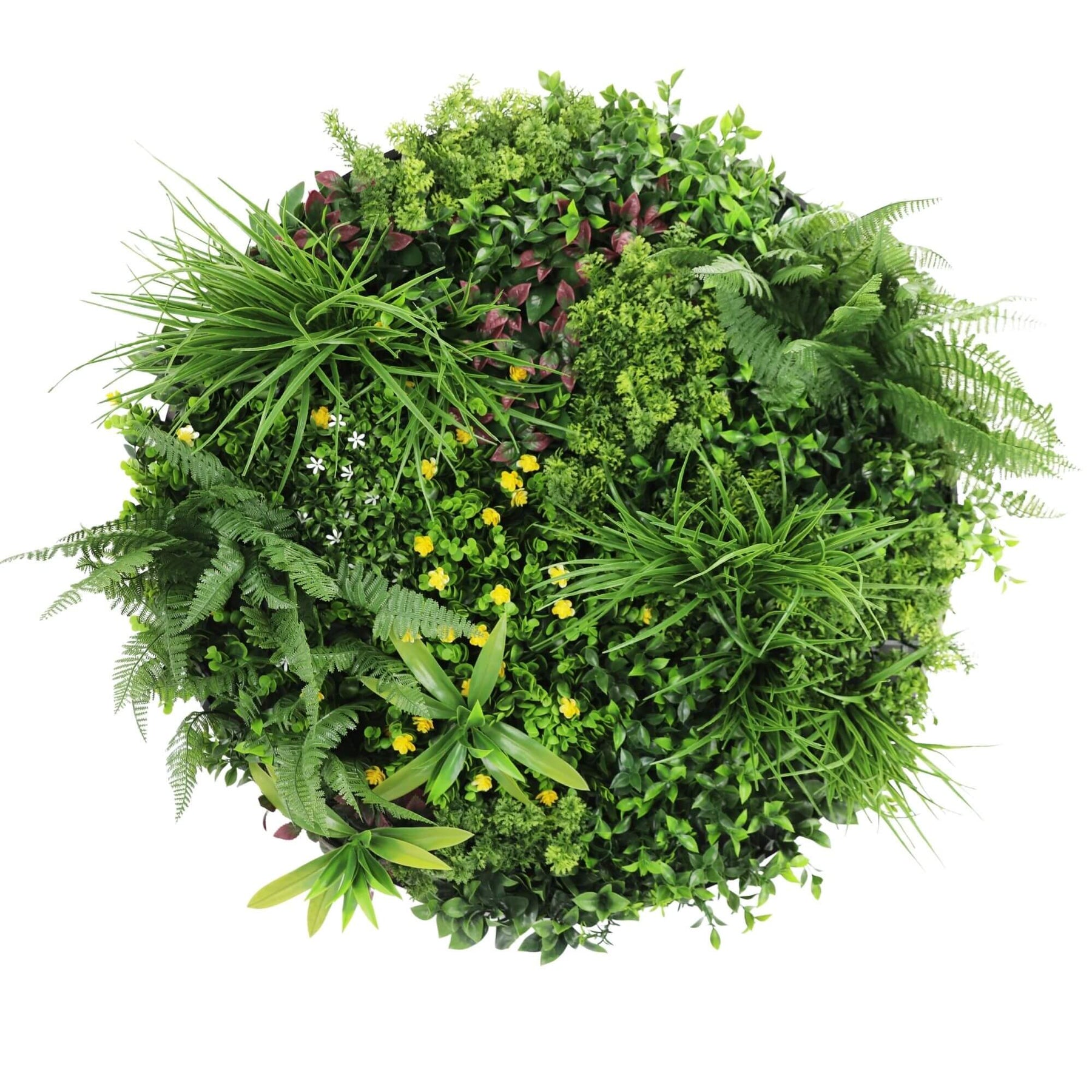80cm Country Fern Artificial Green Wall Disc Art - UV Resistant, Zero Maintenance - SuperSaverAU - view 3