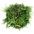 Slimline Artificial Green Wall Disc Art 60cm - UV Resistant Country Fern - SuperSaverAU - view 1