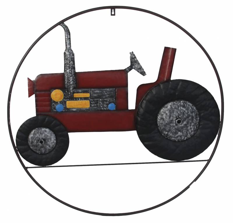 Welcome Tractor Metal Wall Art 80cm - Multi Colour, Stylish Home Decor - SuperSaverAU - view 1
