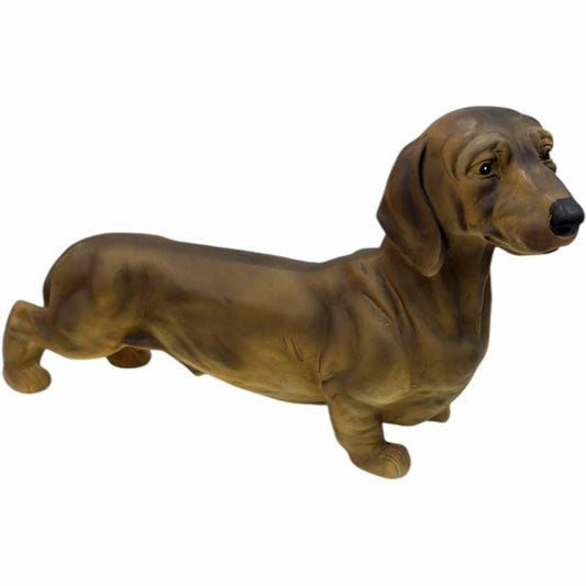 Henry Dashhund Dog Statue, Hand Painted, 56cm, Indoor/Outdoor Use, Multi Colour