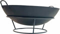 BBQ Outdoor Fire Pit 65cm - Black Metal Garden Decor, 5kg - SuperSaverAU - view 2