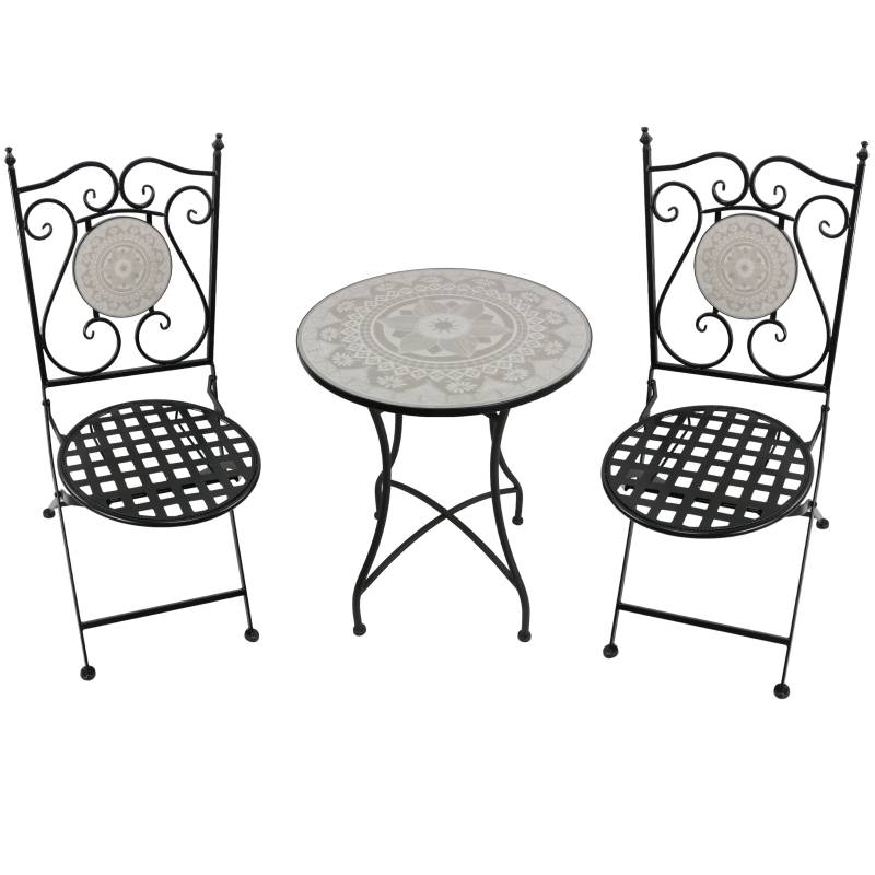 Sandy 3 Piece Outdoor Setting: Table & 2 Chairs