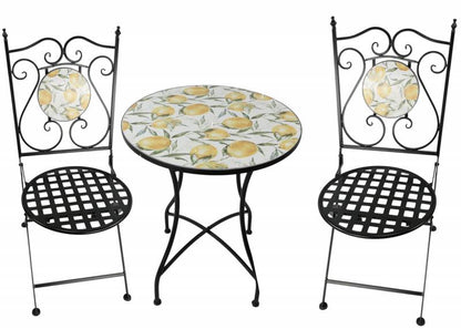 Lemonade 3pc Outdoor Table & Chairs Setting