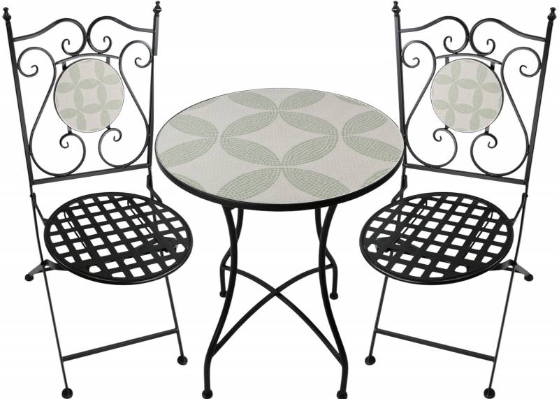 Urban Mosaic 3pc Outdoor Table & Chairs Setting