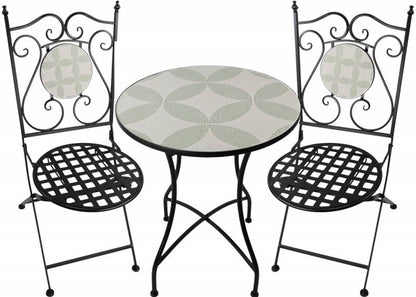 Urban Mosaic 3pc Outdoor Table & Chairs Setting
