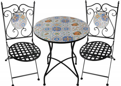 Zen Enclave 3pc Outdoor Table & Chairs Setting