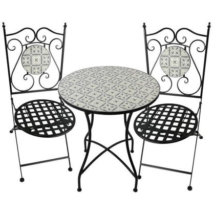 Sahara Twilight 3pc Outdoor Table & Chairs Setting