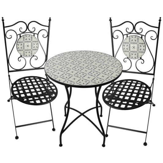 Sahara Twilight 3pc Outdoor Table & Chairs Setting