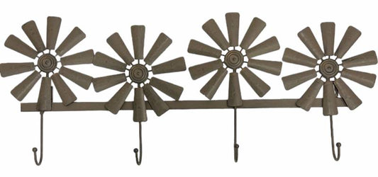 Windmill Metal Hook 26x26cm