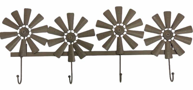 Windmill Metal Hook Multi Colour 26x26cm for Beautiful Home Display - SuperSaverAU - view 1