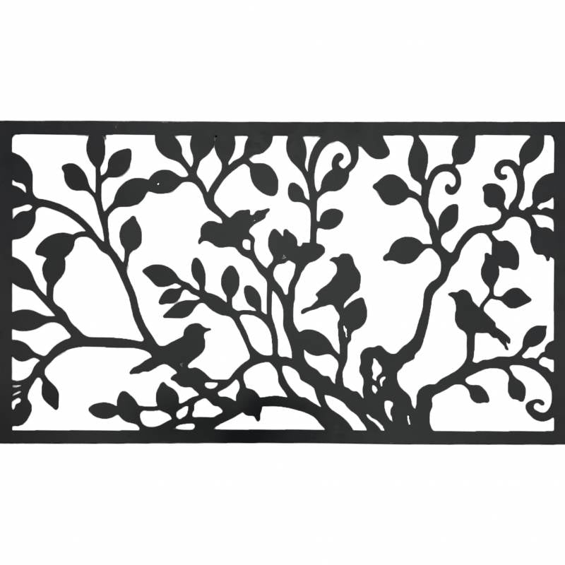 Bird Metal Wall Art 81x46cm, Black, Stylish Home Decor, 1.5kg - SuperSaverAU - view 1
