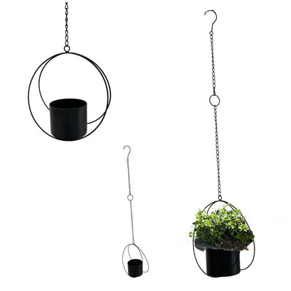 Set 2 Hanging Planter 27x70cm