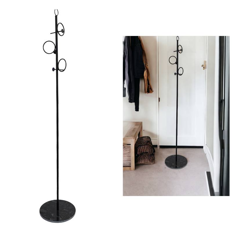 Main Coat Stand W Marble Base 28x170cm