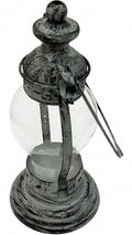 Premium Gary Glass Lantern with Ceramic Base - 51cm