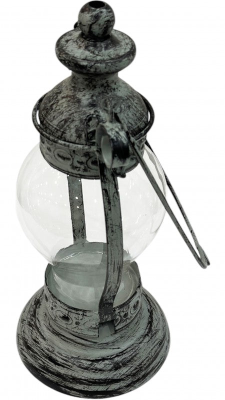 Premium Gary Glass Lantern with Ceramic Base - 51cm