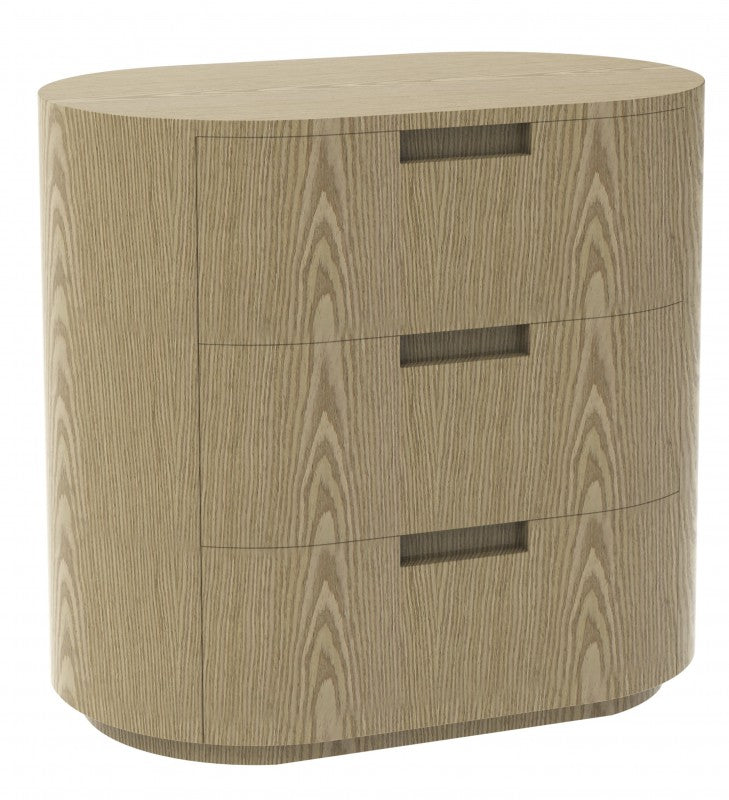 Maximilian 50cm Oak Bedside Table MDF Wood Veneer Bedroom Nightstand
