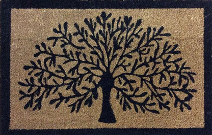 Tree of Life Heavy Duty Doormat 60x40cm - Rubber & Coir