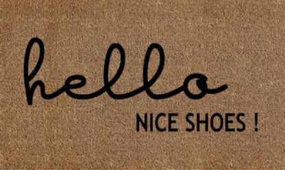 Hello Nice Shoes Heavy Duty Door Mat 60cm - Rubber & Coir