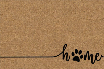 Home W Paws French Provincial Doormat 60x40cm, Durable Coir & Rubber, Multi Colour