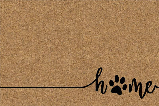 Home W Paws French Provincial Doormat 60x40cm, Durable Coir & Rubber, Multi Colour