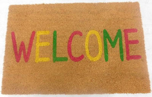 Rainbow Welcome Doormat 60x40cm