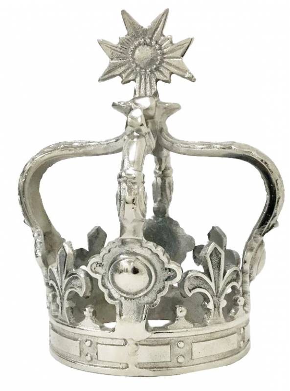 Royal Crown Decorative Ornament - 25x30cm, Aluminium