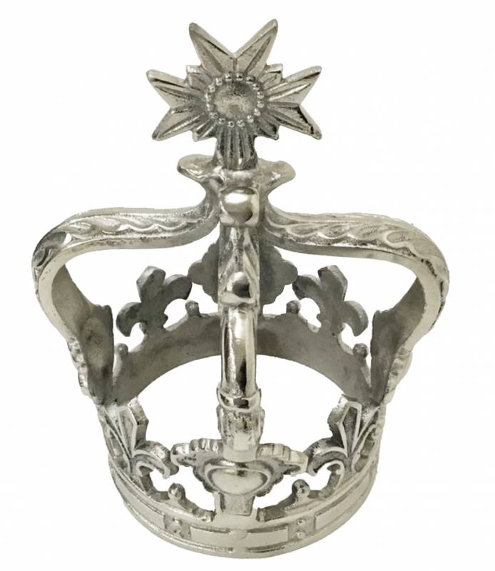 Royal Crown Decorative Ornament - 25x30cm, Aluminium