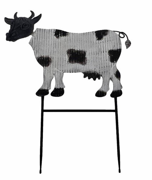Cow Metal Garden Stake - 58cm