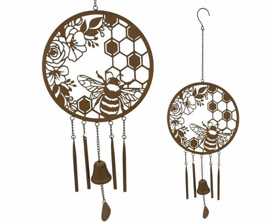 Bee Metal Wind Chime - 86cm