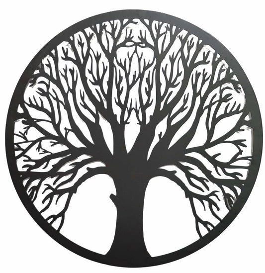 Welcome Tree Metal Wall Art 40cm