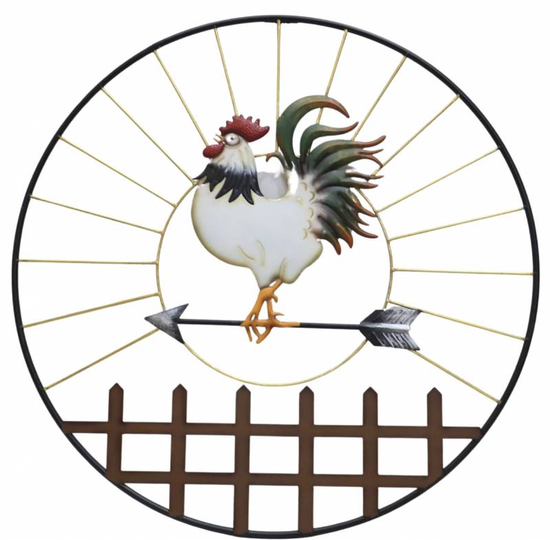 Richard Rooster Metal Wall Art Set 2, Multi Colour, 81x71cm - SuperSaverAU - view 1