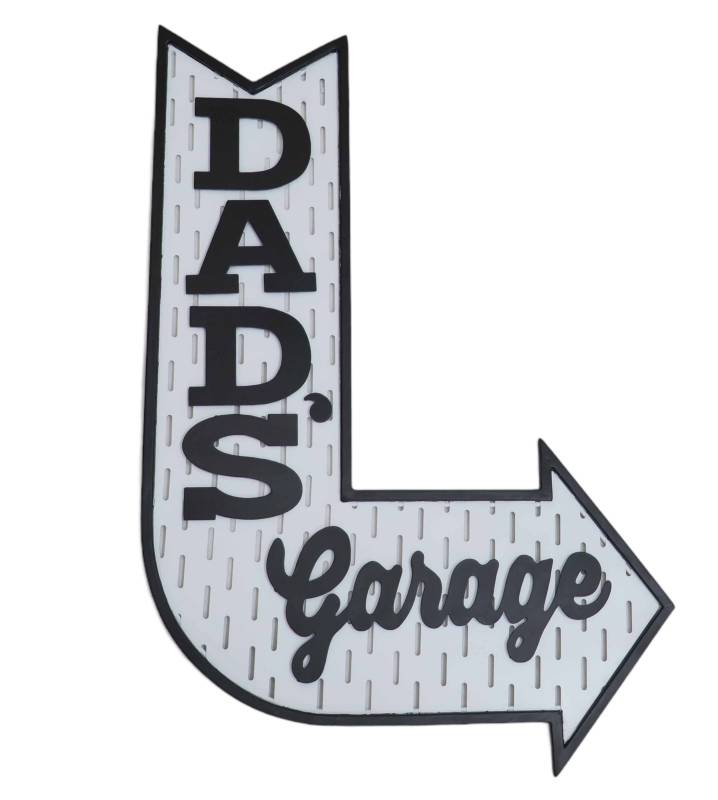 Dads Garage Wall Art Metal Multi Colour 47x69cm Aesthetic Decor - SuperSaverAU - view 1