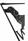 Welcome Dachshund Wall Art Metal Black 40x40cm Aesthetic Home Decor - SuperSaverAU - view 2